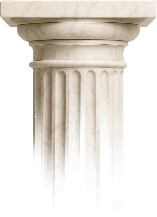 Decorative architectural column element